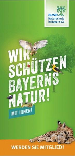 Folder "Wir schützen Bayerns Natur - mit Ihnen!"