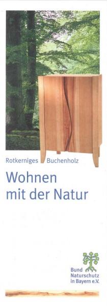 Faltblatt "Buchenholz: Wohnen mit der Natur"